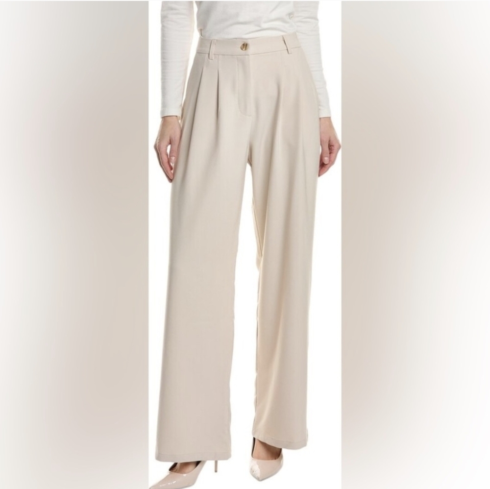 Line & Dot Wide Leg Trousers